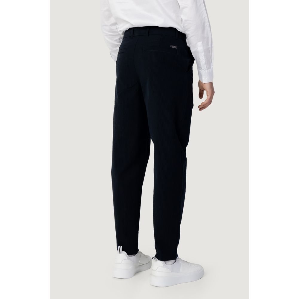 Armani Exchange Blue Cotton Casual Pants - ClickThatClicks 