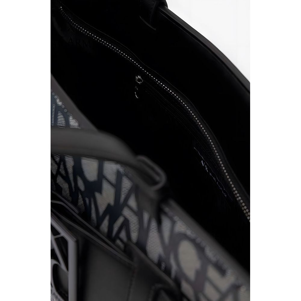 Armani Exchange Black Polyethylene Handbag - ClickThatClicks 