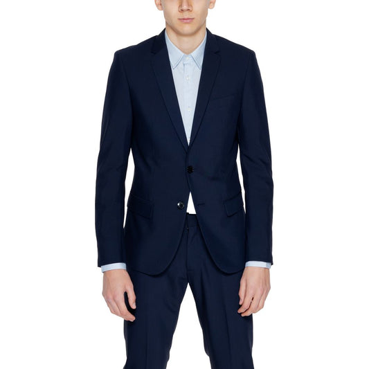 Antony Morato Blue Polyester Blazer - ClickThatClicks 