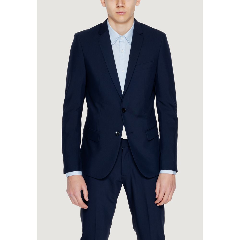 Antony Morato Blue Polyester Blazer - ClickThatClicks 