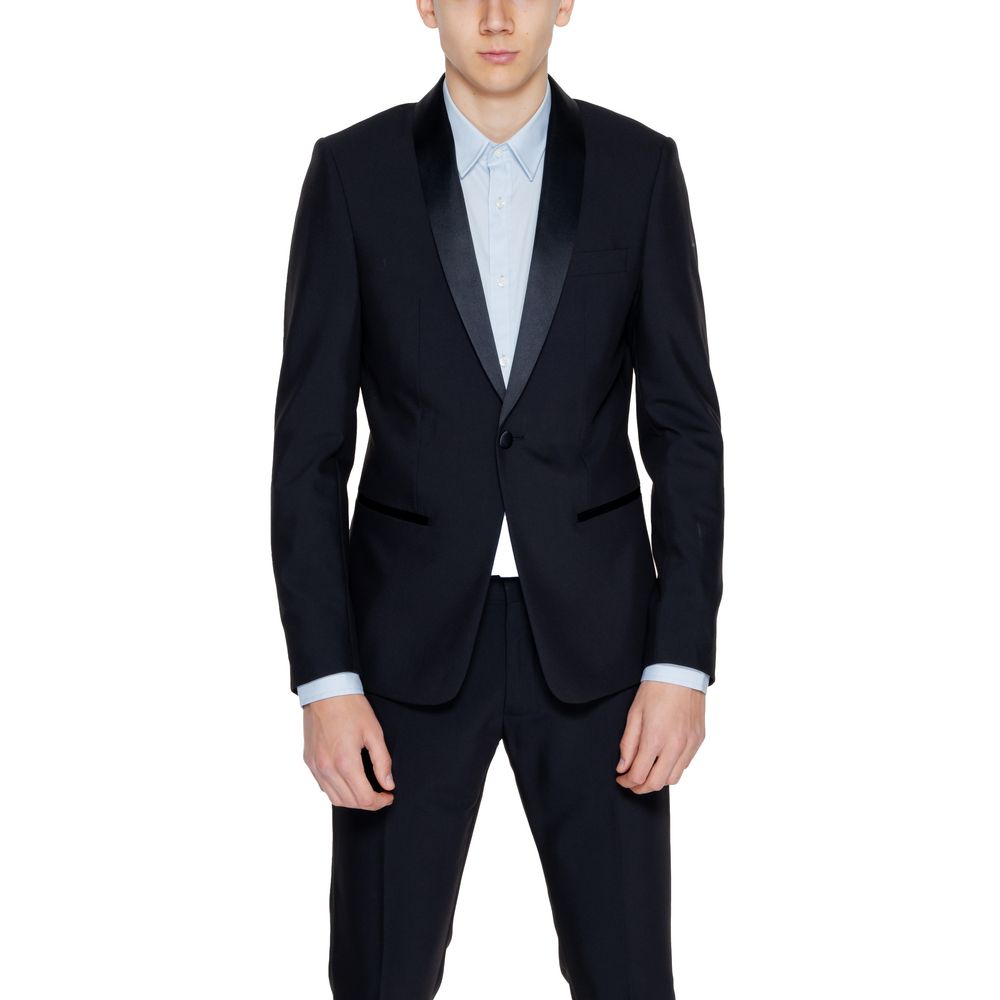 Antony Morato Black Polyester Blazer - ClickThatClicks 