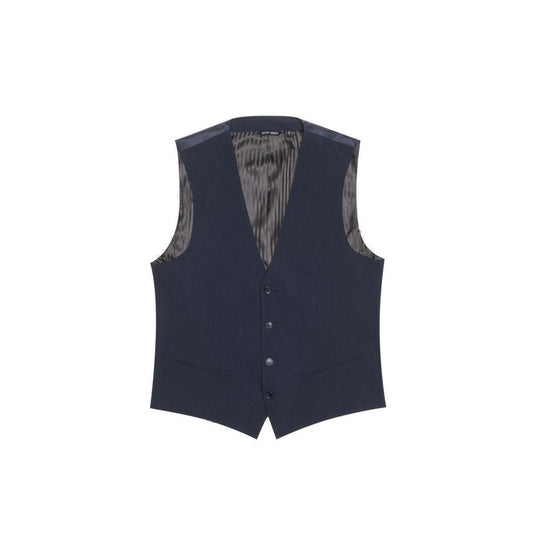 Antony Morato Blue Polyester Waistcoat - ClickThatClicks 