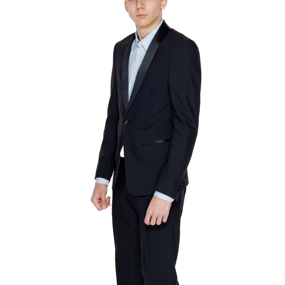 Antony Morato Black Polyester Blazer - ClickThatClicks 