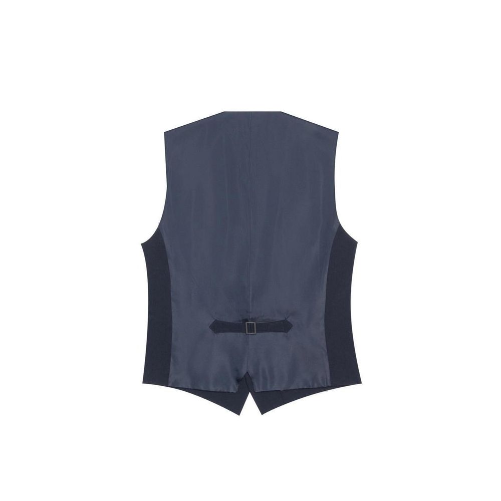 Antony Morato Blue Polyester Waistcoat - ClickThatClicks 