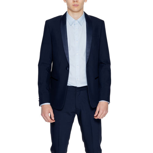 Antony Morato Blue Polyester Blazer - ClickThatClicks 