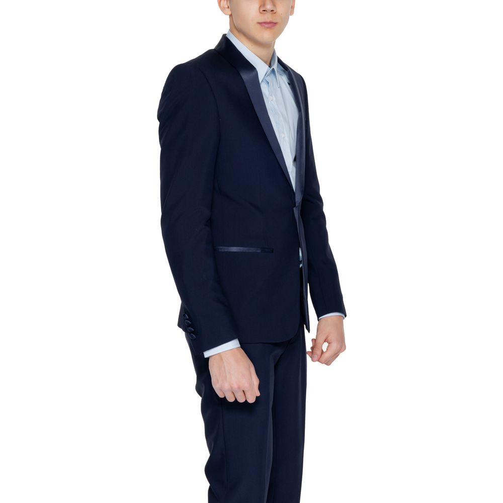 Antony Morato Blue Polyester Blazer - ClickThatClicks 