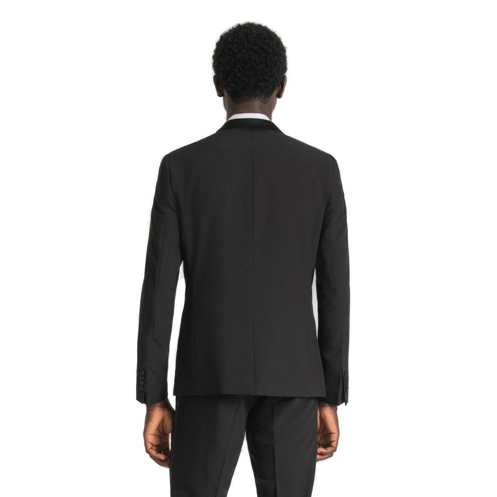 Antony Morato Black Polyester Blazer - ClickThatClicks 