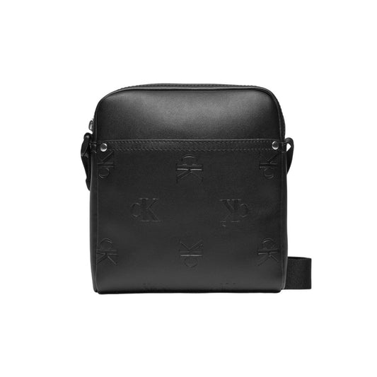 Calvin Klein Jeans Black Polyethylene Messenger Bag - ClickThatClicks 