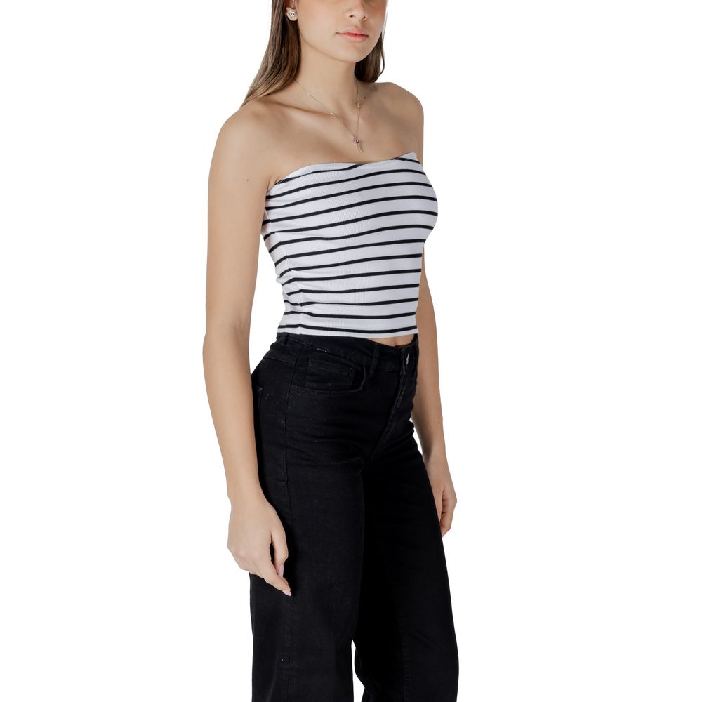 Calvin Klein Jeans White Recycled Cotton Top - ClickThatClicks 