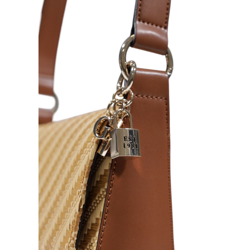 Guess Beige Polypropylene Handbag - ClickThatClicks 