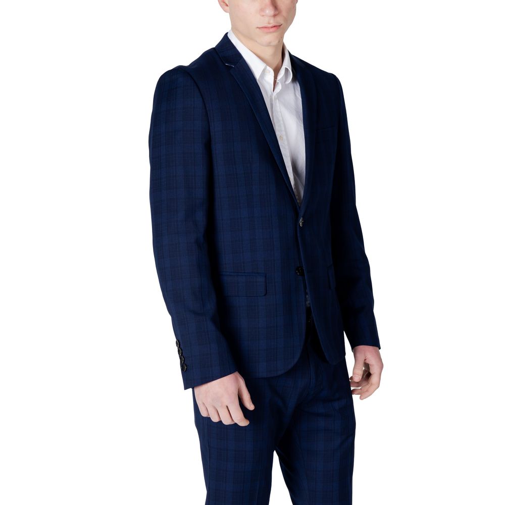 Antony Morato Blue Polyester Blazer - ClickThatClicks 