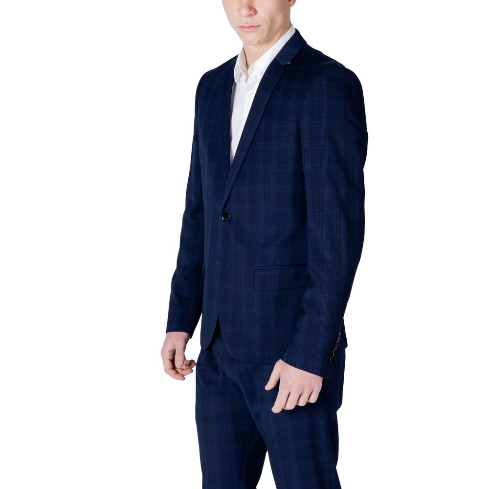 Antony Morato Blue Polyester Blazer - ClickThatClicks 
