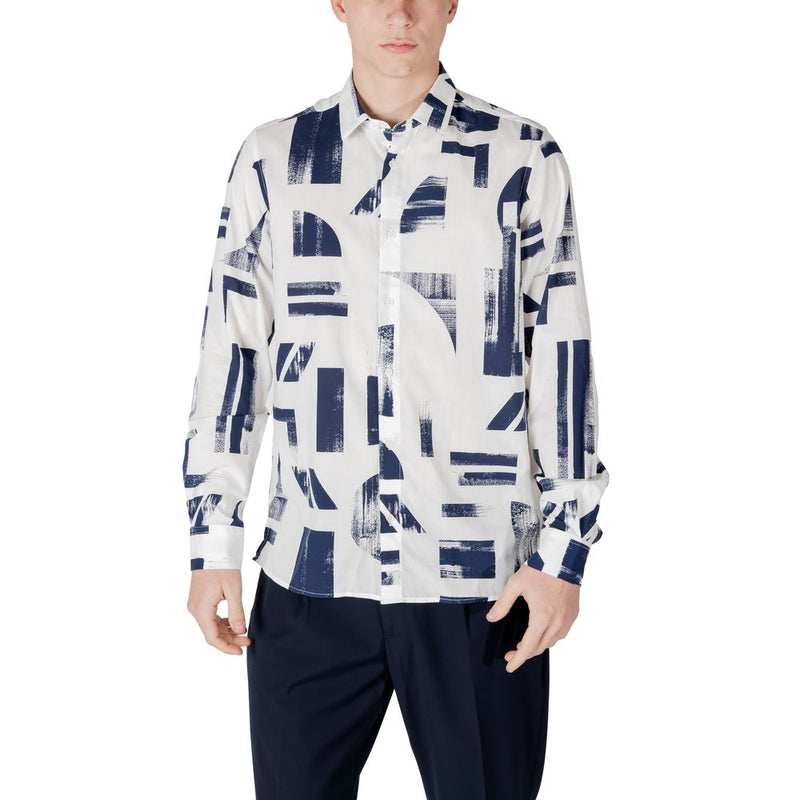 Antony Morato Blue Viscose Shirt