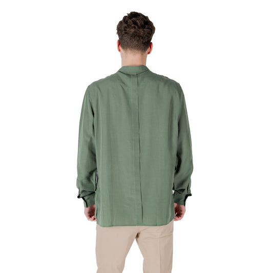 Antony Morato Green Lyocell Shirt - ClickThatClicks 