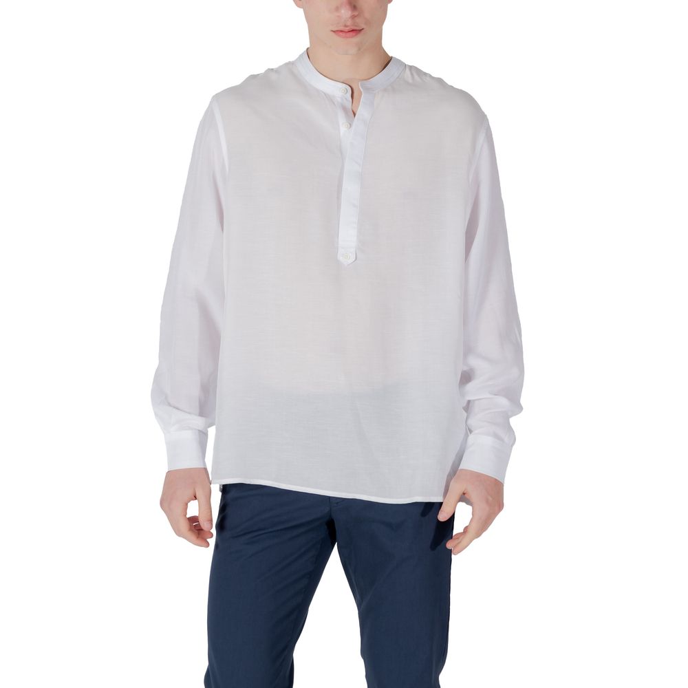 Antony Morato White Lyocell Shirt - ClickThatClicks 