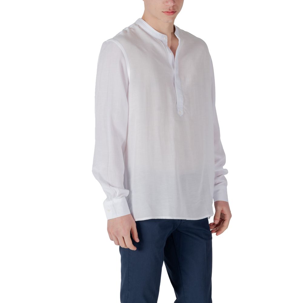 Antony Morato White Lyocell Shirt - ClickThatClicks 