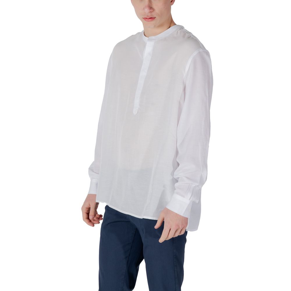 Antony Morato White Lyocell Shirt - ClickThatClicks 
