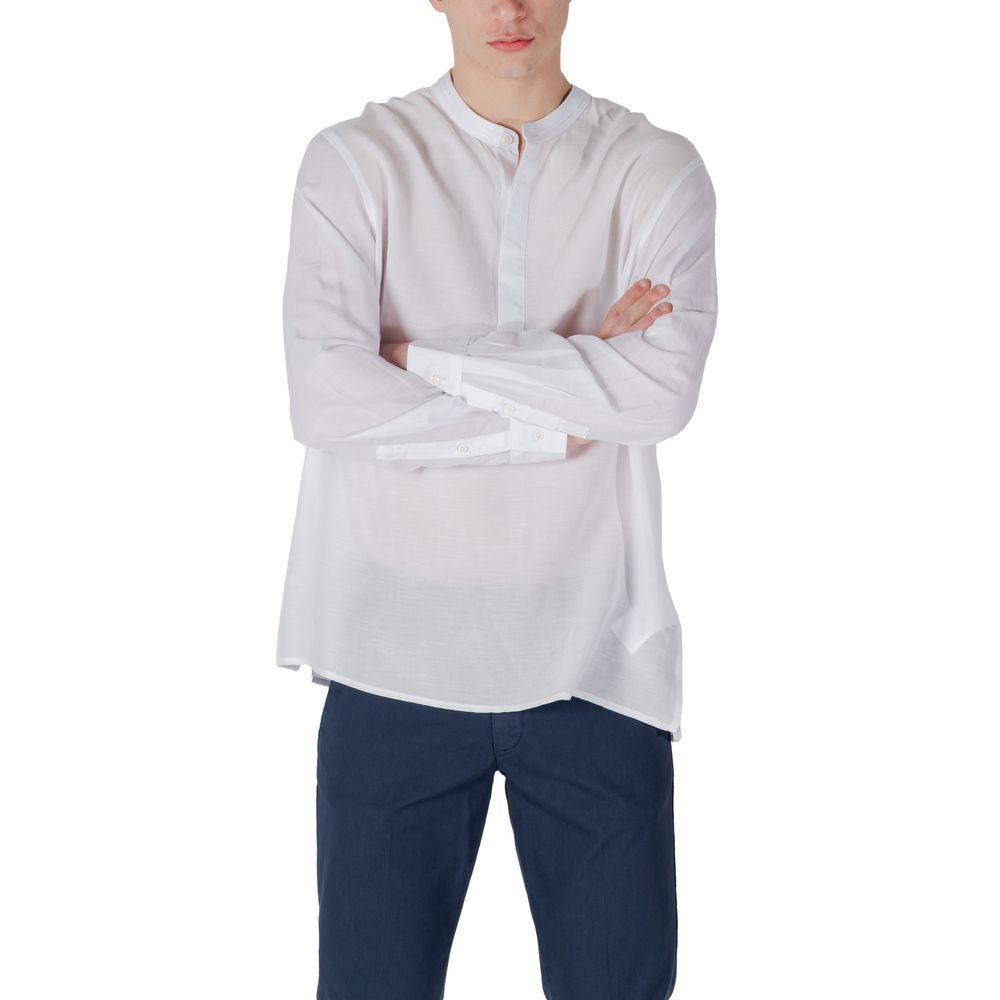 Antony Morato White Lyocell Shirt - ClickThatClicks 