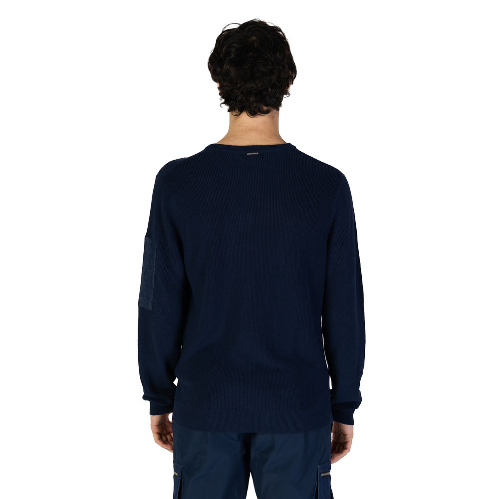 Antony Morato Blue Cotton Sweatshirt - ClickThatClicks 