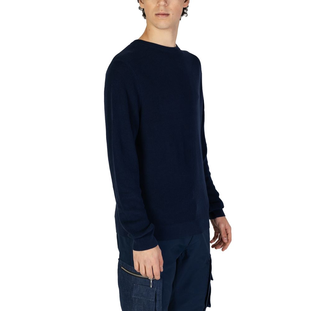 Antony Morato Blue Cotton Sweatshirt - ClickThatClicks 