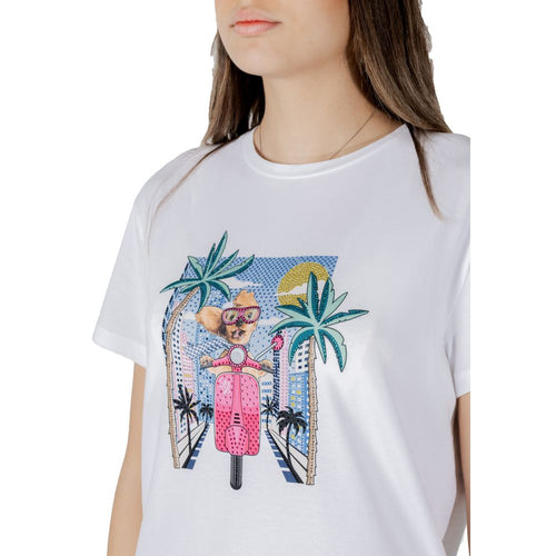 Liu Jo White Cotton T-Shirt - ClickThatClicks 