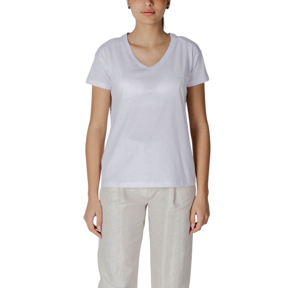 Armani Exchange White Cotton T-Shirt - ClickThatClicks 