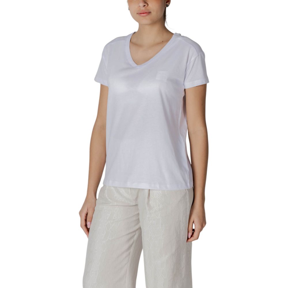 Armani Exchange White Cotton T-Shirt - ClickThatClicks 