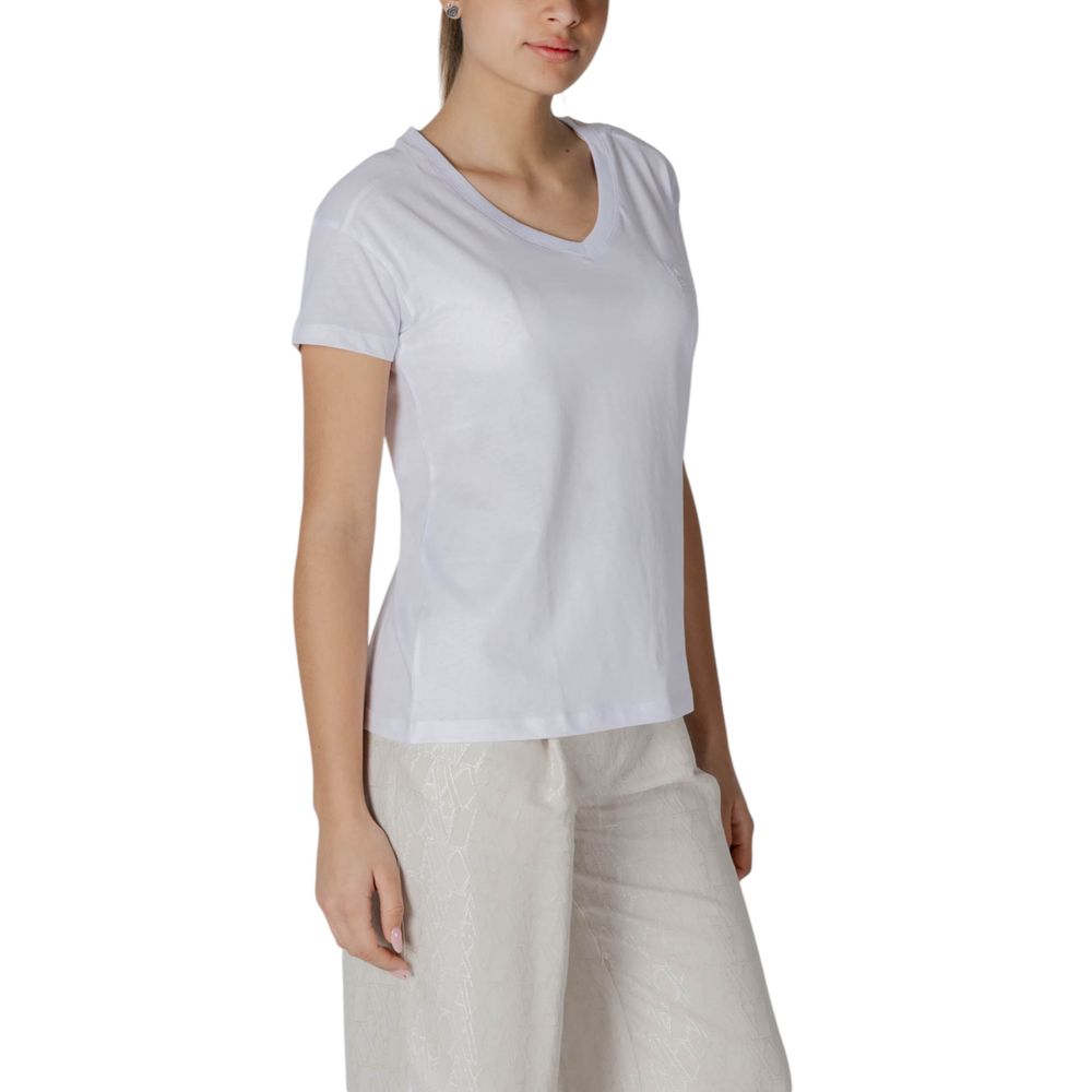 Armani Exchange White Cotton T-Shirt - ClickThatClicks 