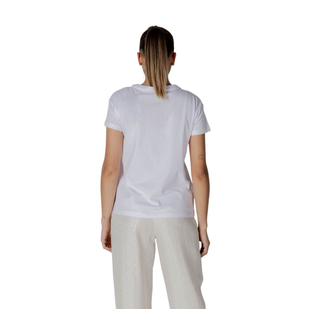Armani Exchange White Cotton T-Shirt - ClickThatClicks 