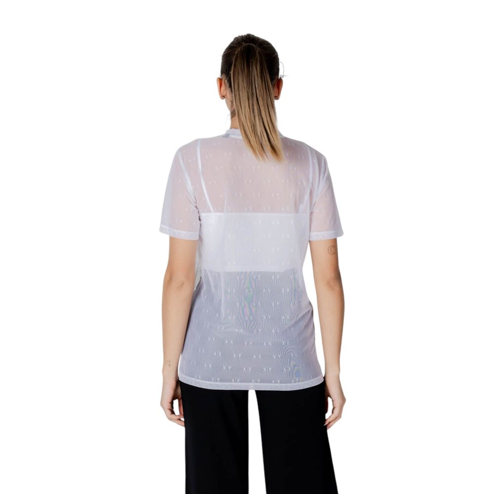 Armani Exchange White Polyamide T-Shirt - ClickThatClicks 