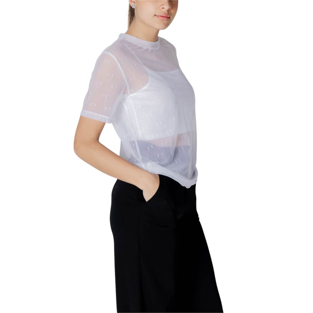 Armani Exchange White Polyamide T-Shirt - ClickThatClicks 