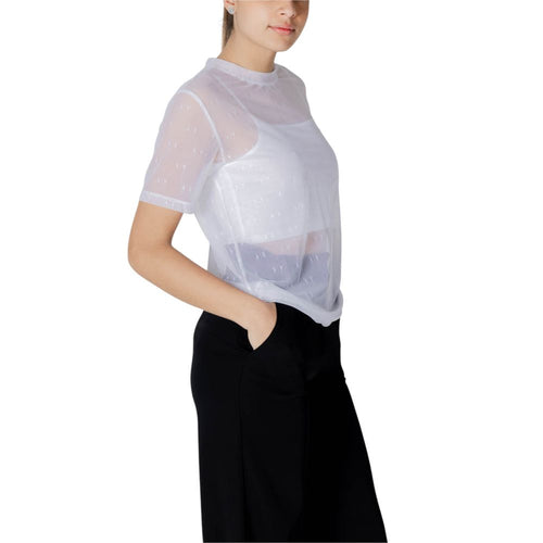 Armani Exchange White Polyamide T-Shirt - ClickThatClicks 