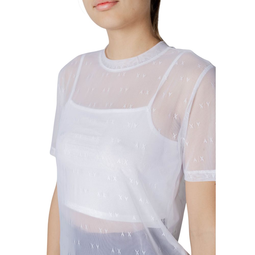 Armani Exchange White Polyamide T-Shirt - ClickThatClicks 