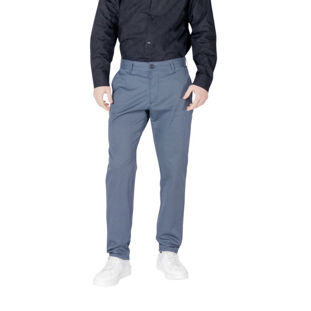 Armani Exchange Blue Cotton Skinny Pants - ClickThatClicks 