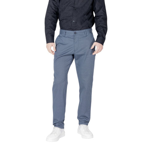 Armani Exchange Blue Cotton Skinny Pants - ClickThatClicks 
