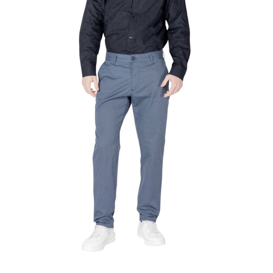 Armani Exchange Blue Cotton Skinny Pants - ClickThatClicks 