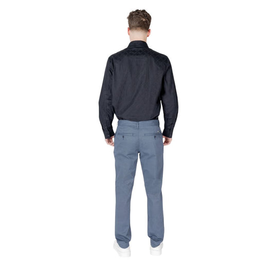 Armani Exchange Blue Cotton Skinny Pants - ClickThatClicks 