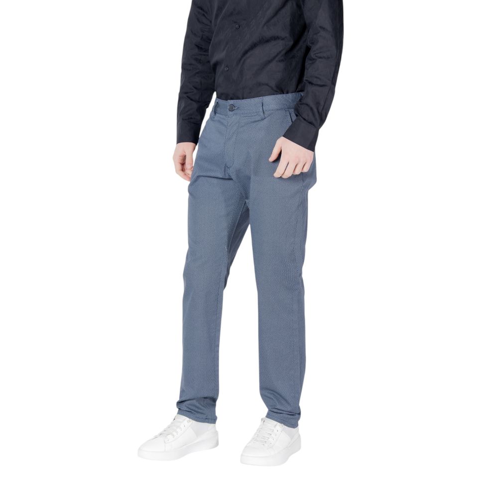 Armani Exchange Blue Cotton Skinny Pants - ClickThatClicks 