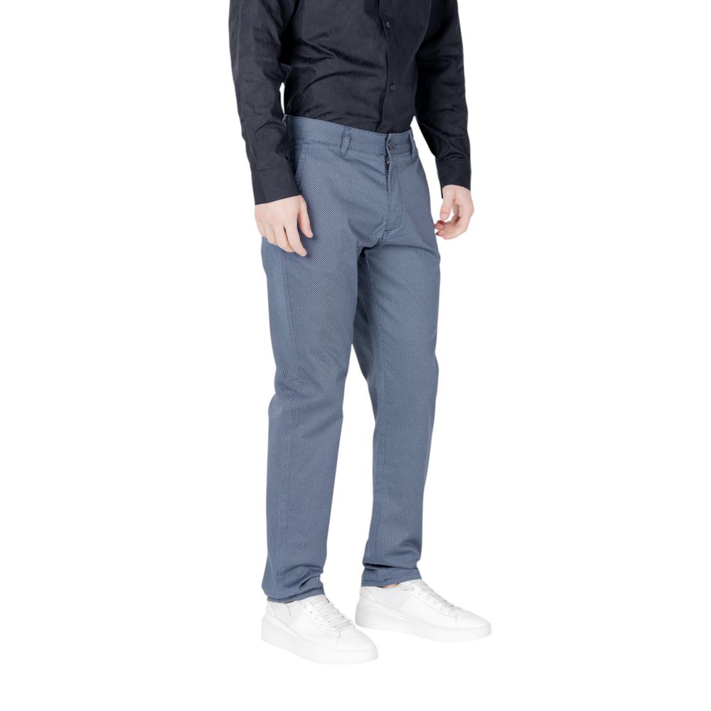 Armani Exchange Blue Cotton Skinny Pants - ClickThatClicks 