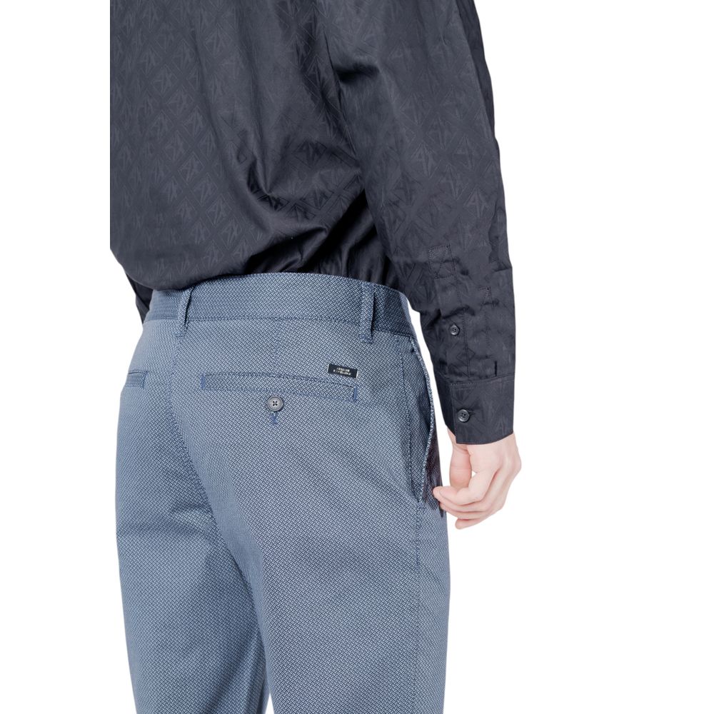 Armani Exchange Blue Cotton Skinny Pants - ClickThatClicks 