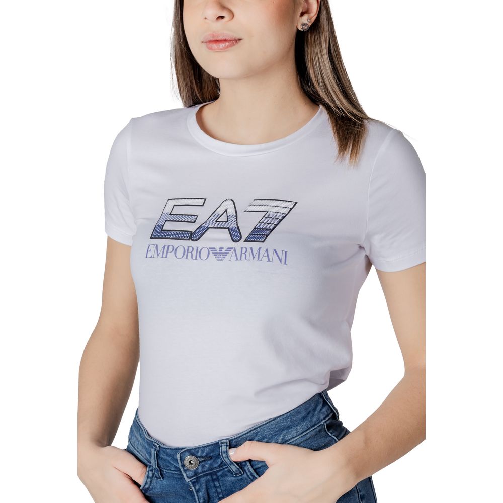 EA7 Emporio Armani White Cotton Sportswear - ClickThatClicks 