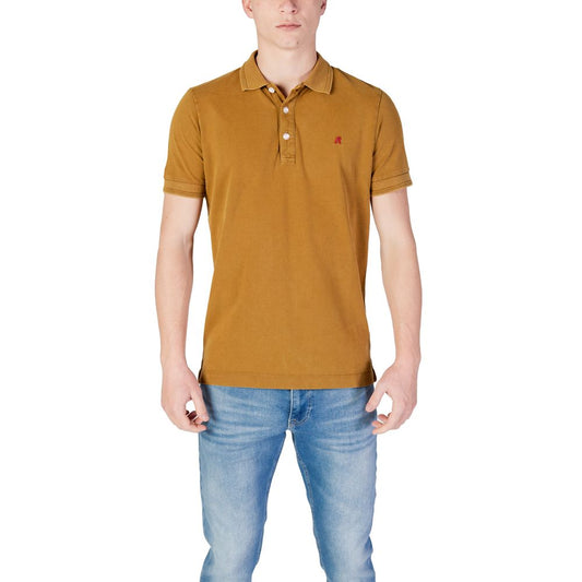 Replay Bronze Cotton Polo Shirt - ClickThatClicks 