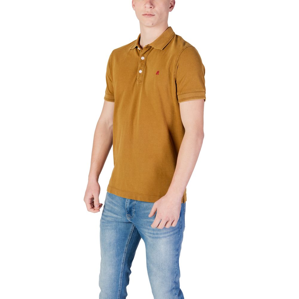 Replay Bronze Cotton Polo Shirt - ClickThatClicks 