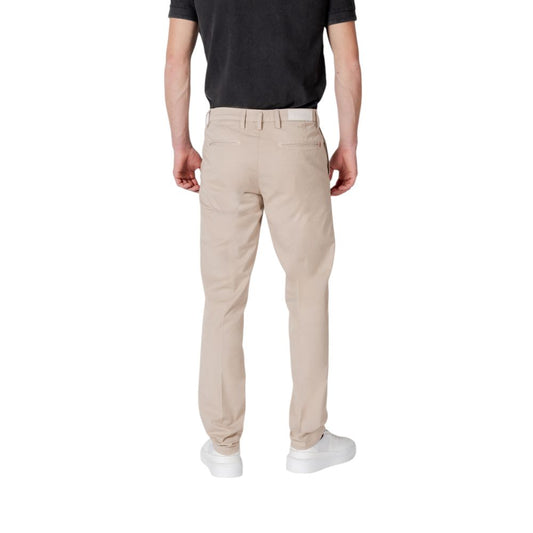 Replay Beige Cotton Casual Pants - ClickThatClicks 