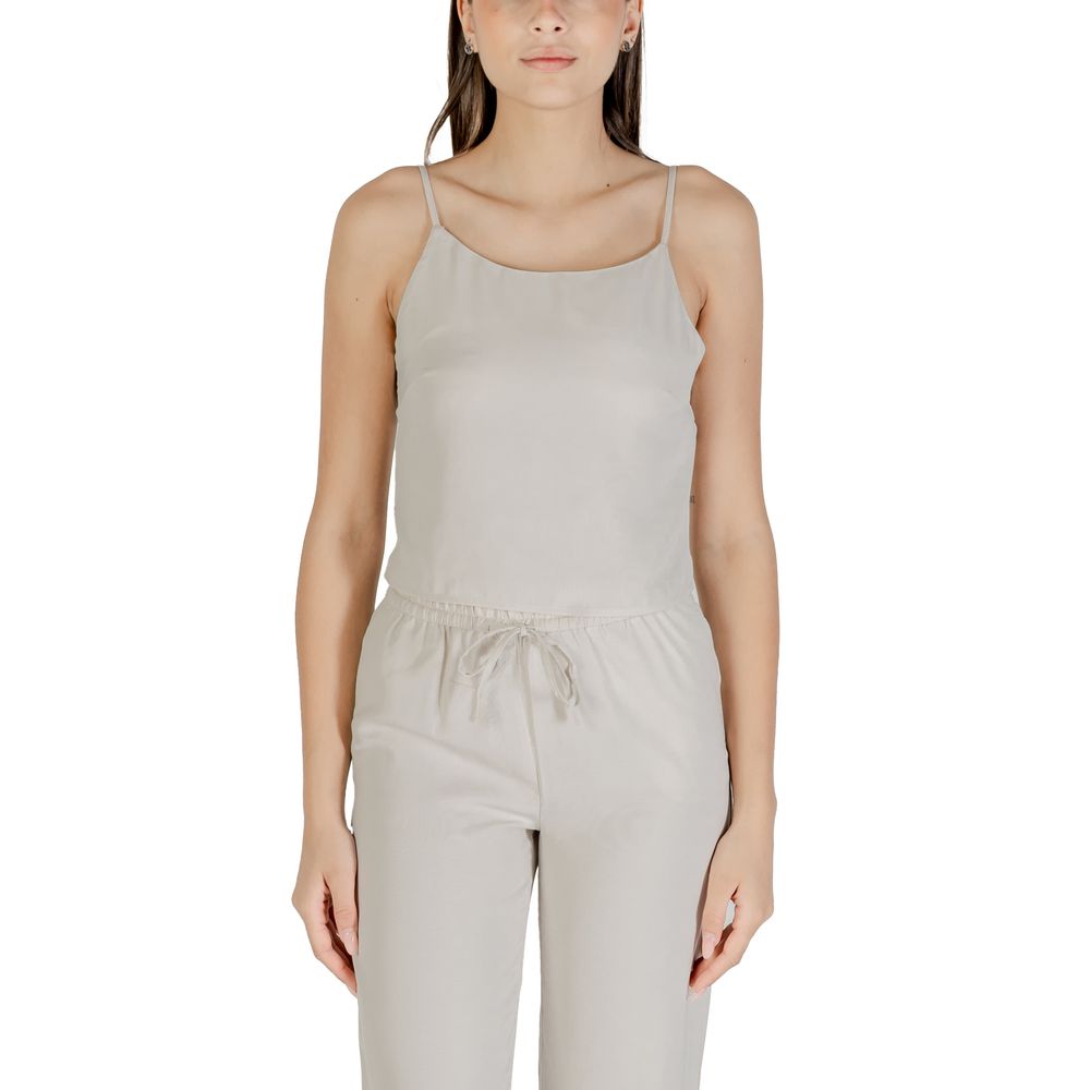 Only Beige Recycled Polyester Top - ClickThatClicks 