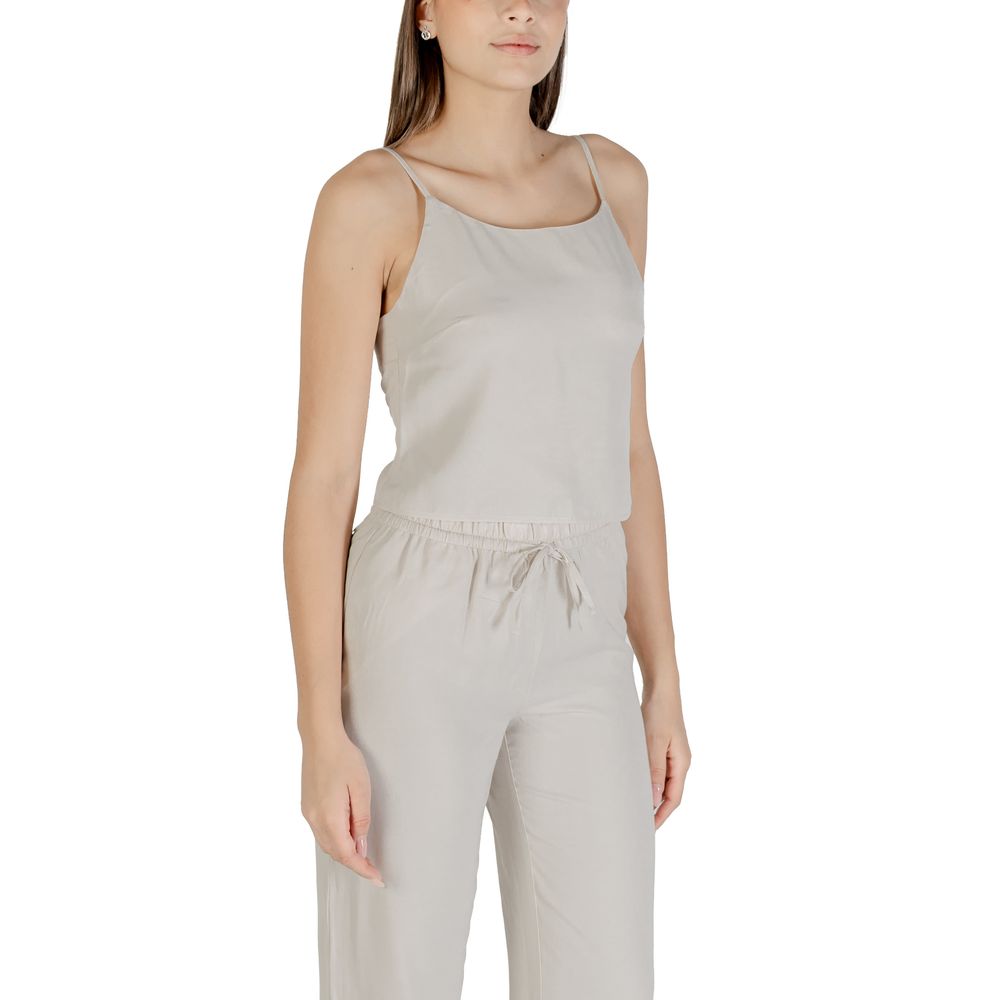Only Beige Recycled Polyester Top - ClickThatClicks 