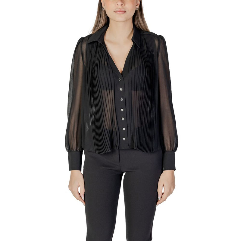 Morgan De Toi Black Polyester Blouse