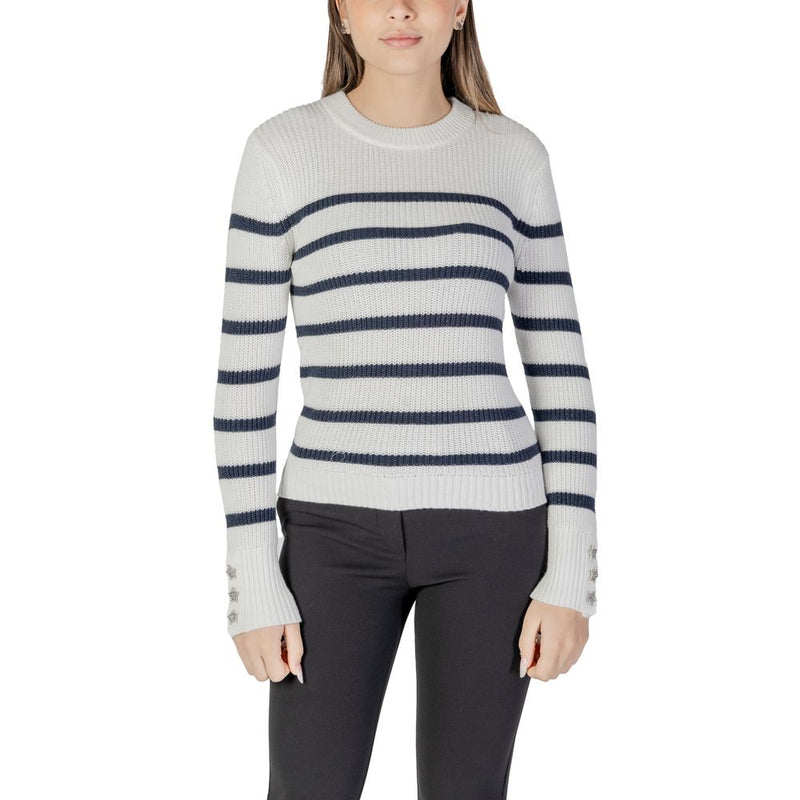 Morgan De Toi White Cotton Sweatshirt