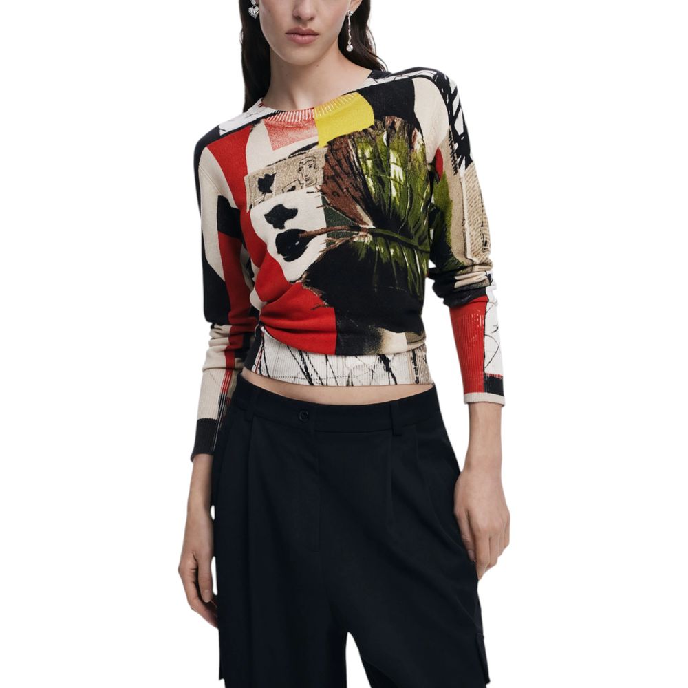 Desigual Green Viscose Sweatshirt