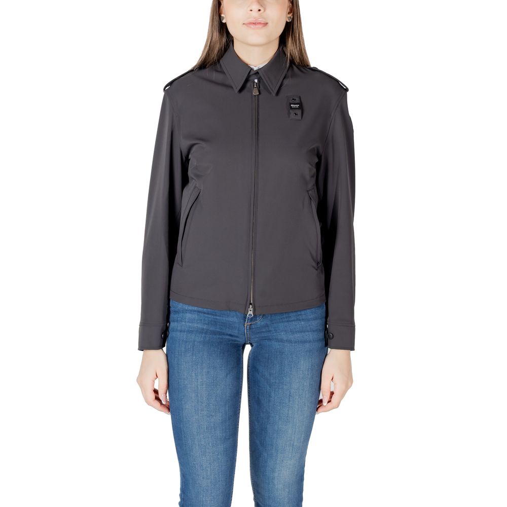 Blauer Black Polyamide Bomber - ClickThatClicks 